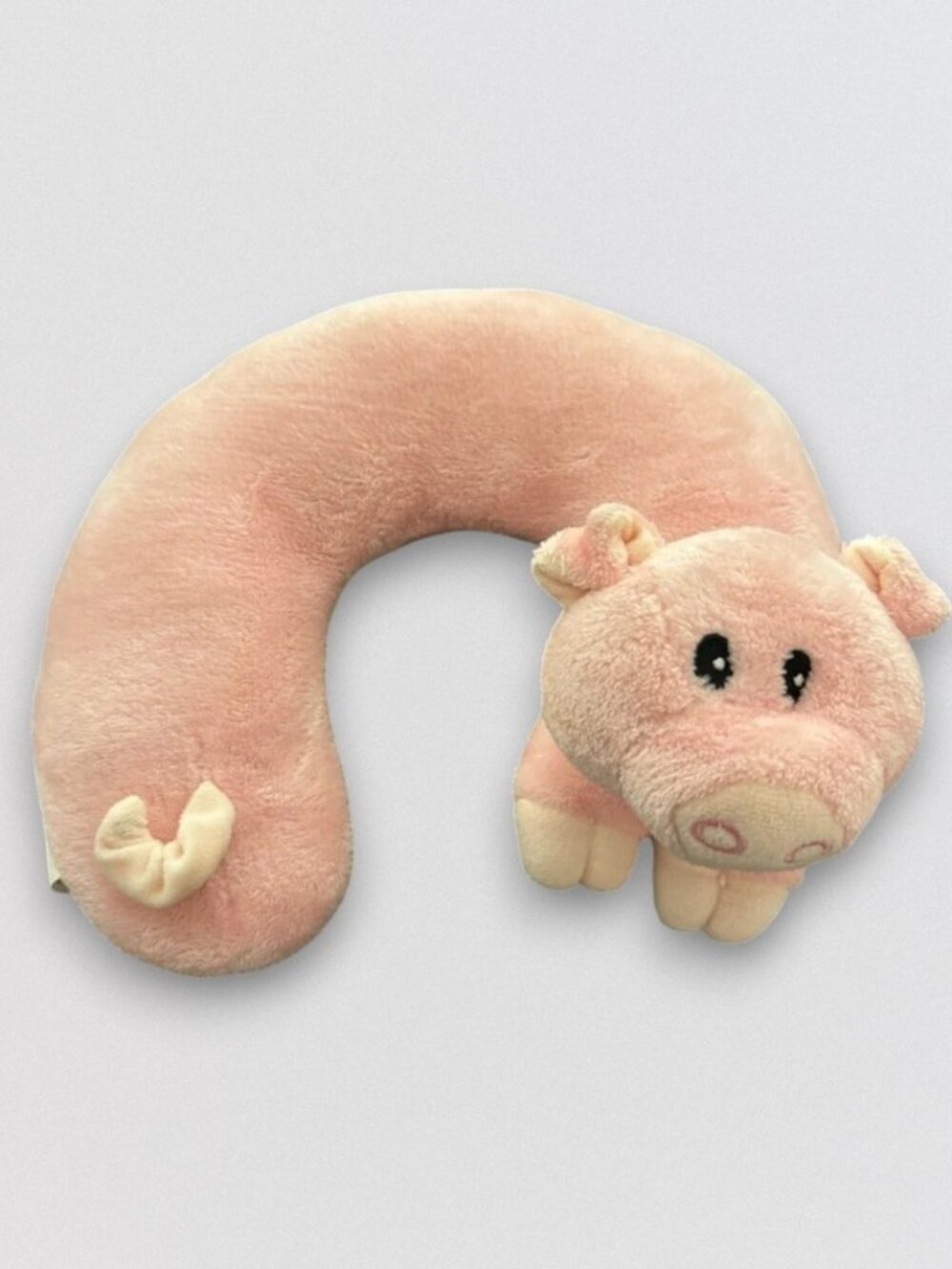 Pink Pig Plush Travel Neck Pillow Soft U Shaped Cushion Cute Animal